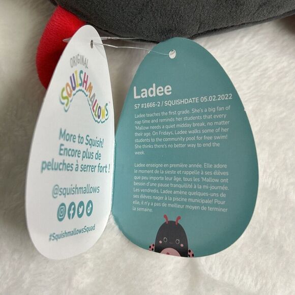 Squishmallows Ladee Friends Plush Animal Toy 8” - Picture 4 of 6